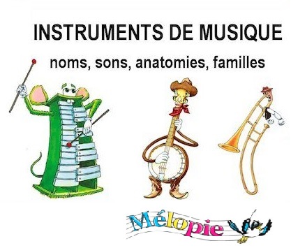 Mélopie : instruments de musique personnifiés